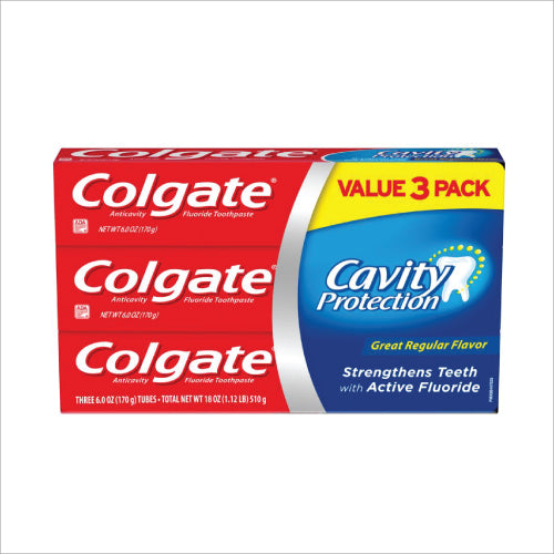 コルゲート Colgate Cavity Protection フッ素入り歯磨き粉 (170g) トリプル・パック
